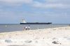Strand mit Blick auf die Elbmündung