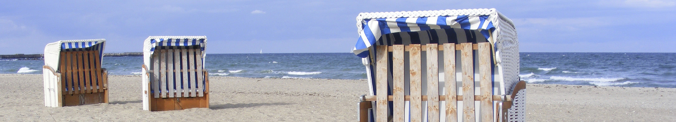 Strandkorb an der Nordsee